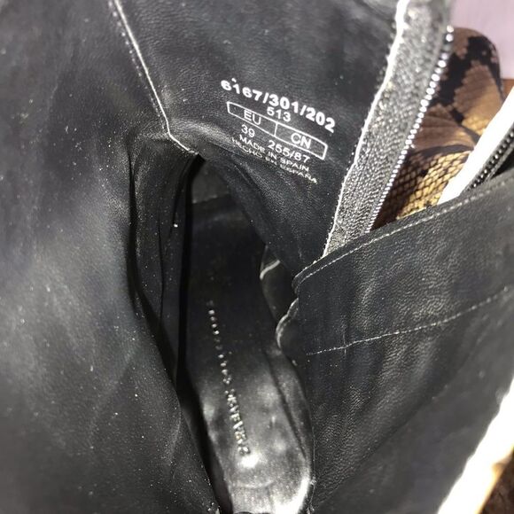 Zara basic cowboy snake ankle boots - Picture 6 of 8